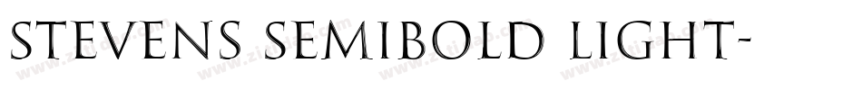 Stevens Semibold Light字体转换